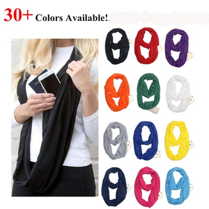 Scarf with pocket