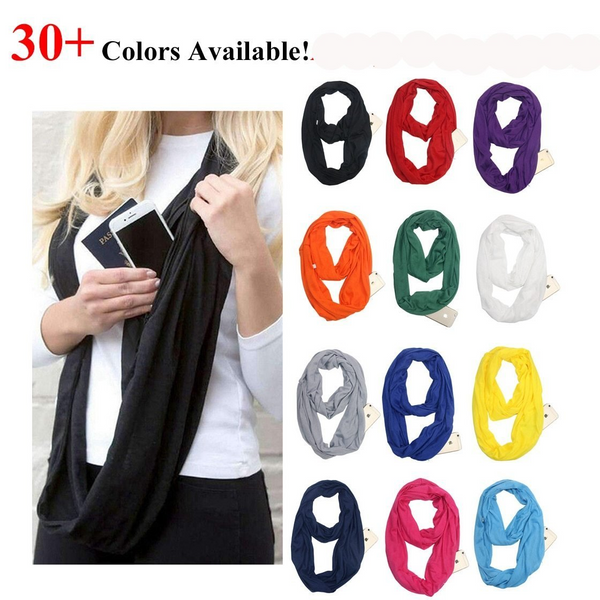 Scarf with pocket